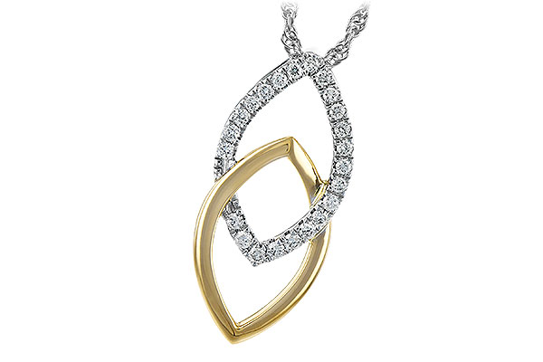 H243-89619: NECKLACE .20 TW