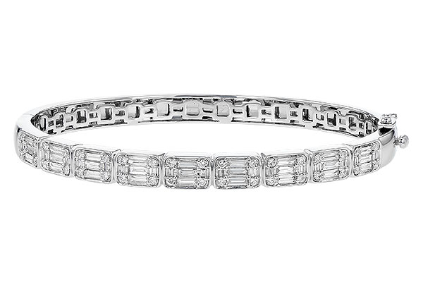 H327-48692: BANGLE 1.25 TW BAGUETTES