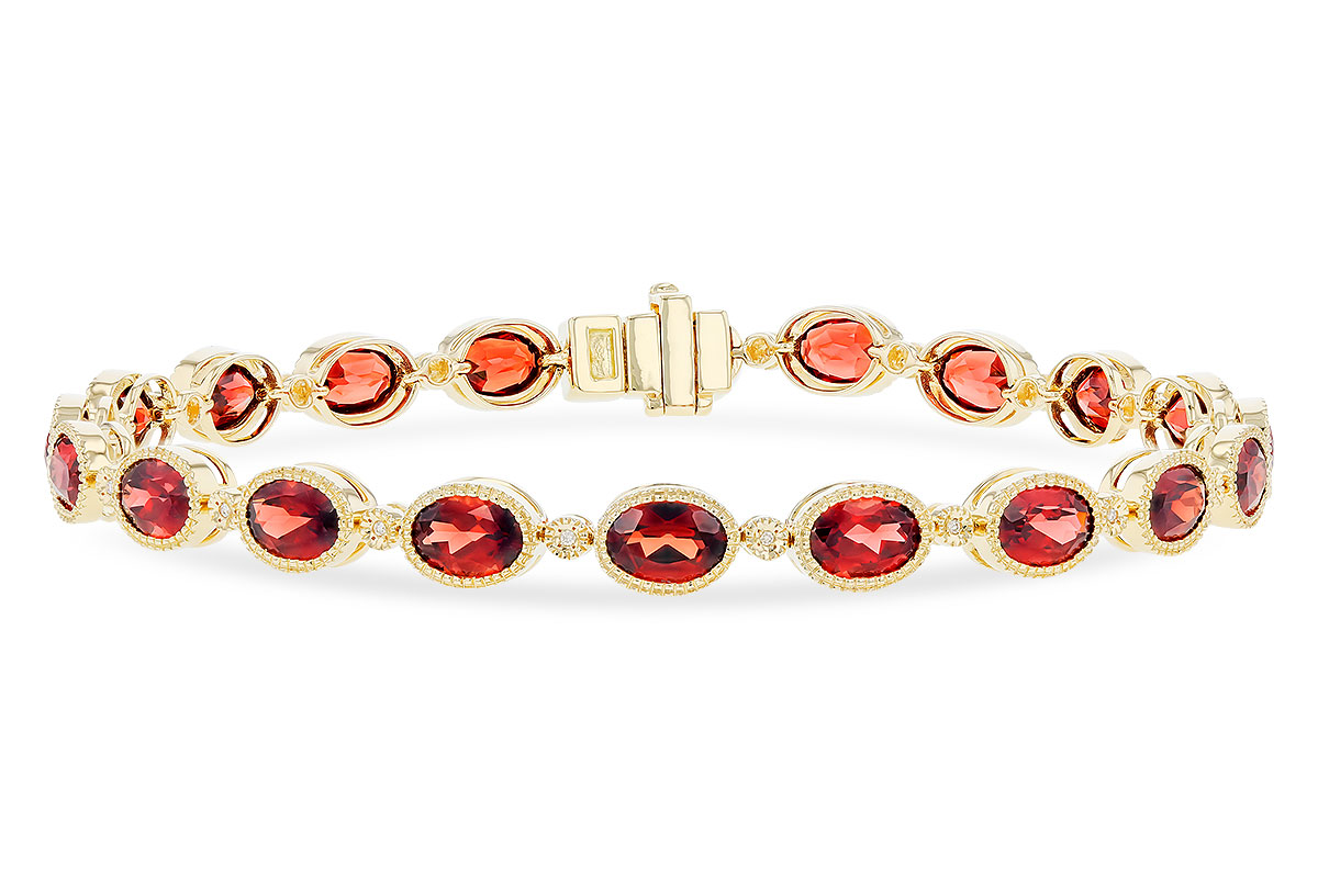 H328-38692: BRACELET 9.22 TW GARNET 9.26 TGW