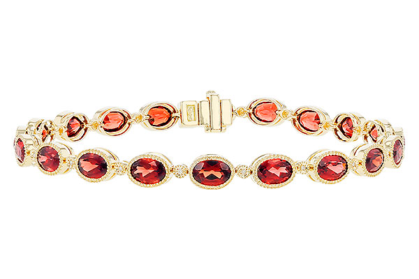 H328-38692: BRACELET 9.22 TW GARNET 9.26 TGW