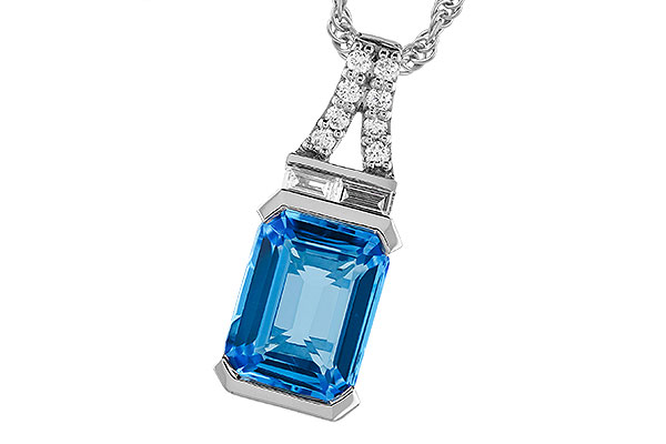 H328-43210: NECK 2.64 LONDON BLUE TOPAZ 2.80 TGW (9x7MM BT)