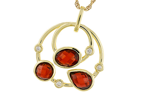 H329-27737: NECKLACE 2.88 GARNET 2.94 TGW