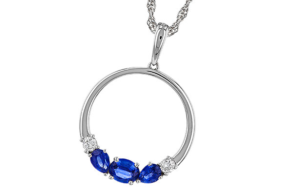 H329-29564: NECKLACE .81 SAPP .91 TGW