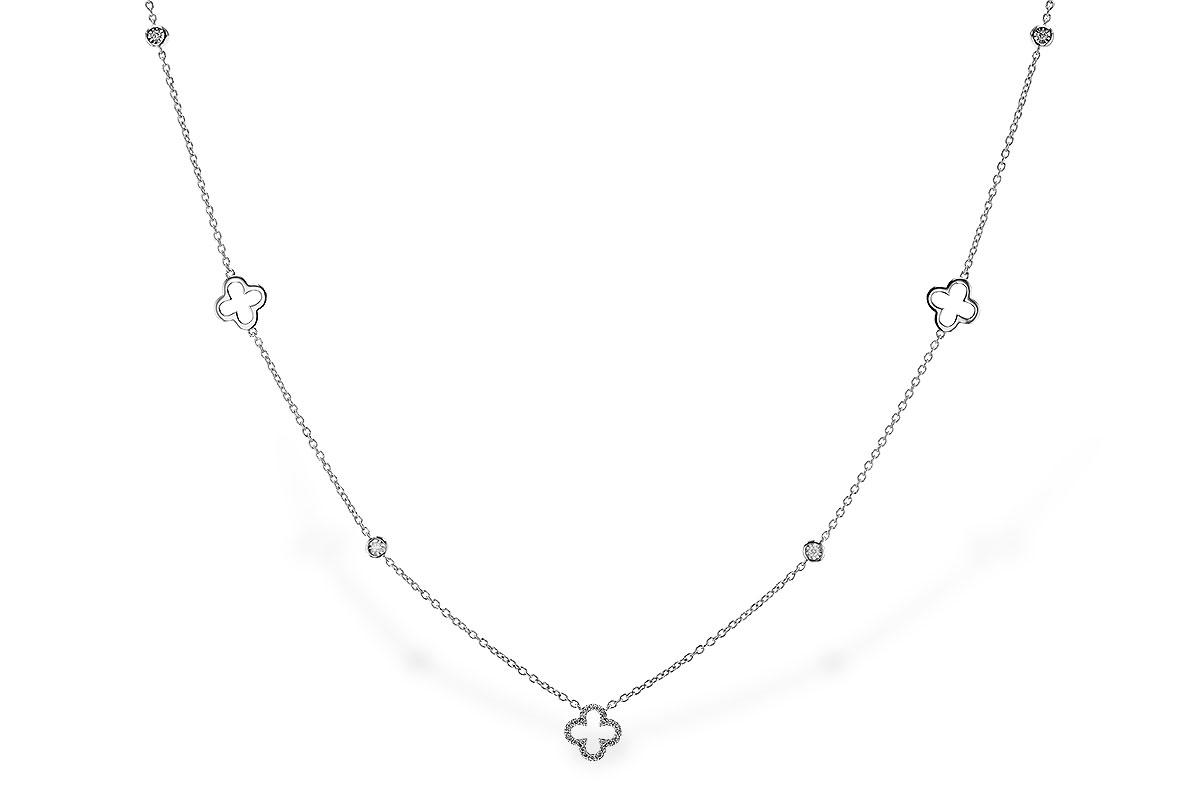H329-29592: NECKLACE .20 TW (18")
