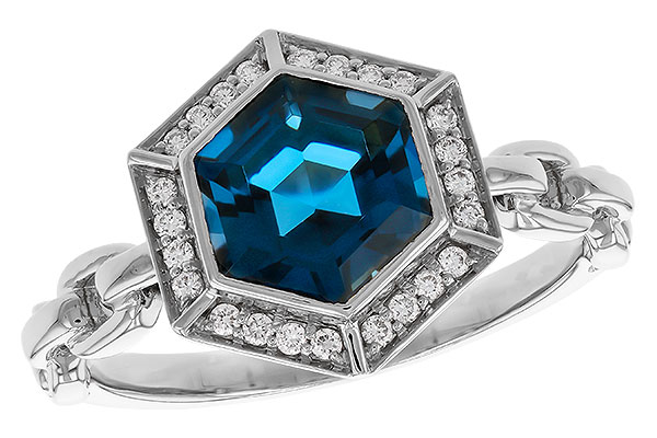 H329-33219: LDS RG 2.03 LONDON BLUE TOPAZ 2.14 TGW (7.5MM LBT)