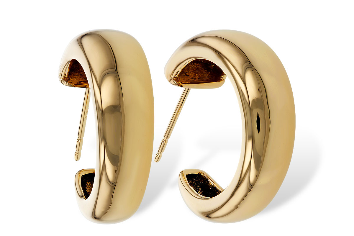 H329-35010: GOLD EARRINGS (20MM)