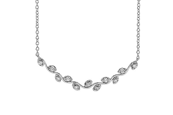 H329-35037: NECKLACE .25 TW (18")