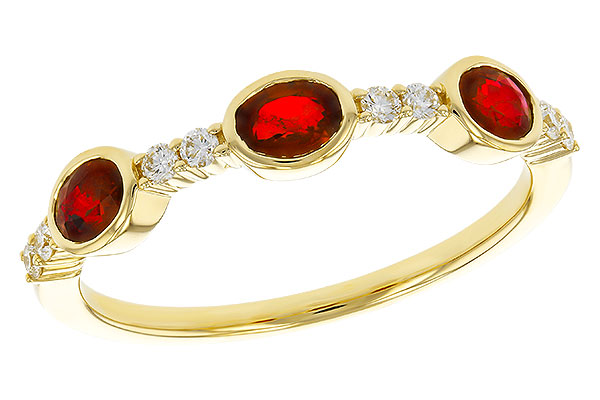 H329-35910: LDS WED RG .66 TW RUBY .78 TGW