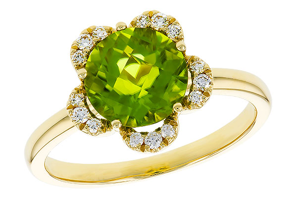 H329-35919: LDS RG 2.16 PERIDOT 2.28 TGW (8MM RD)