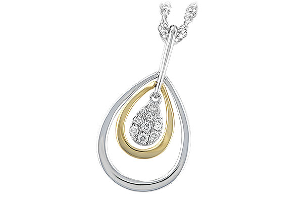 K238-40537: NECKLACE .04 TW