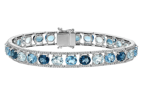 K243-84101: BRACELET 16.54 BLUE TOPAZ 17.78 TGW
