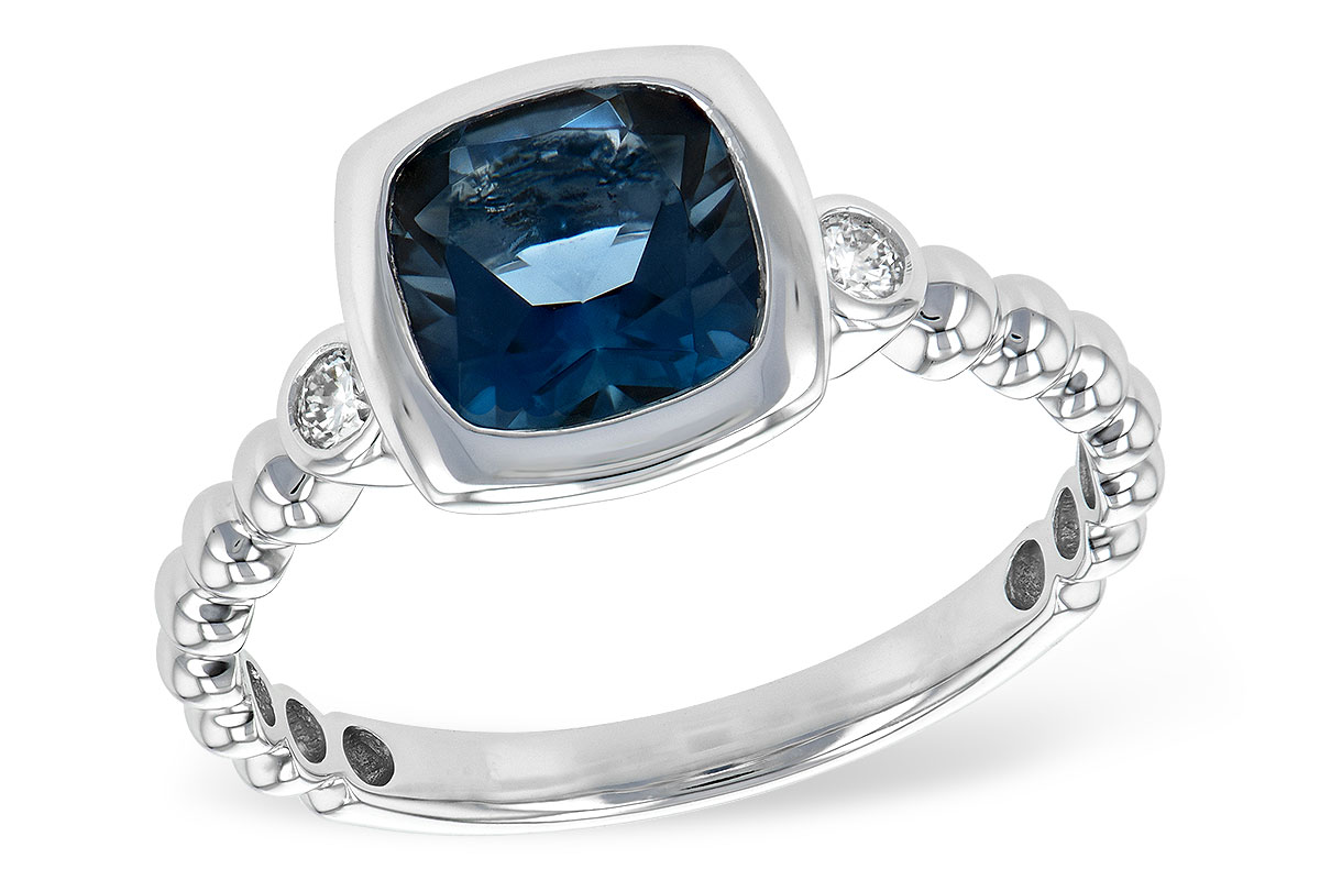 K243-89546: LDS RG 1.58 LONDON BLUE TOPAZ 1.66 TGW