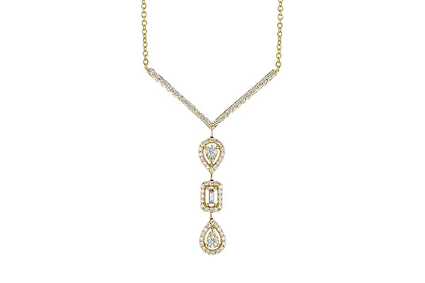 K327-49573: NECK .04 BAGUETTE .50 TW (18")
