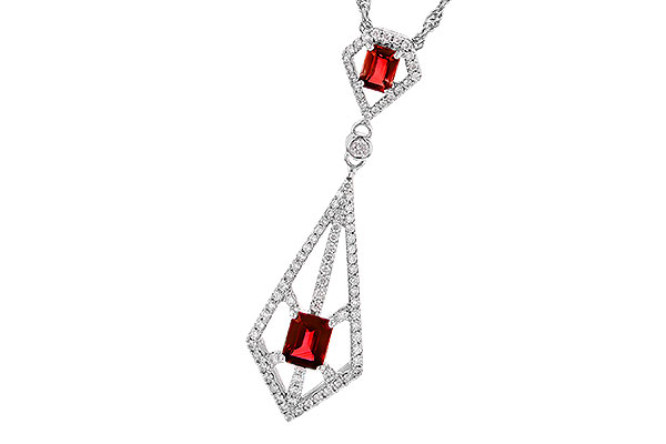 K327-49601: NECK .63 TW RUBY .93 TGW