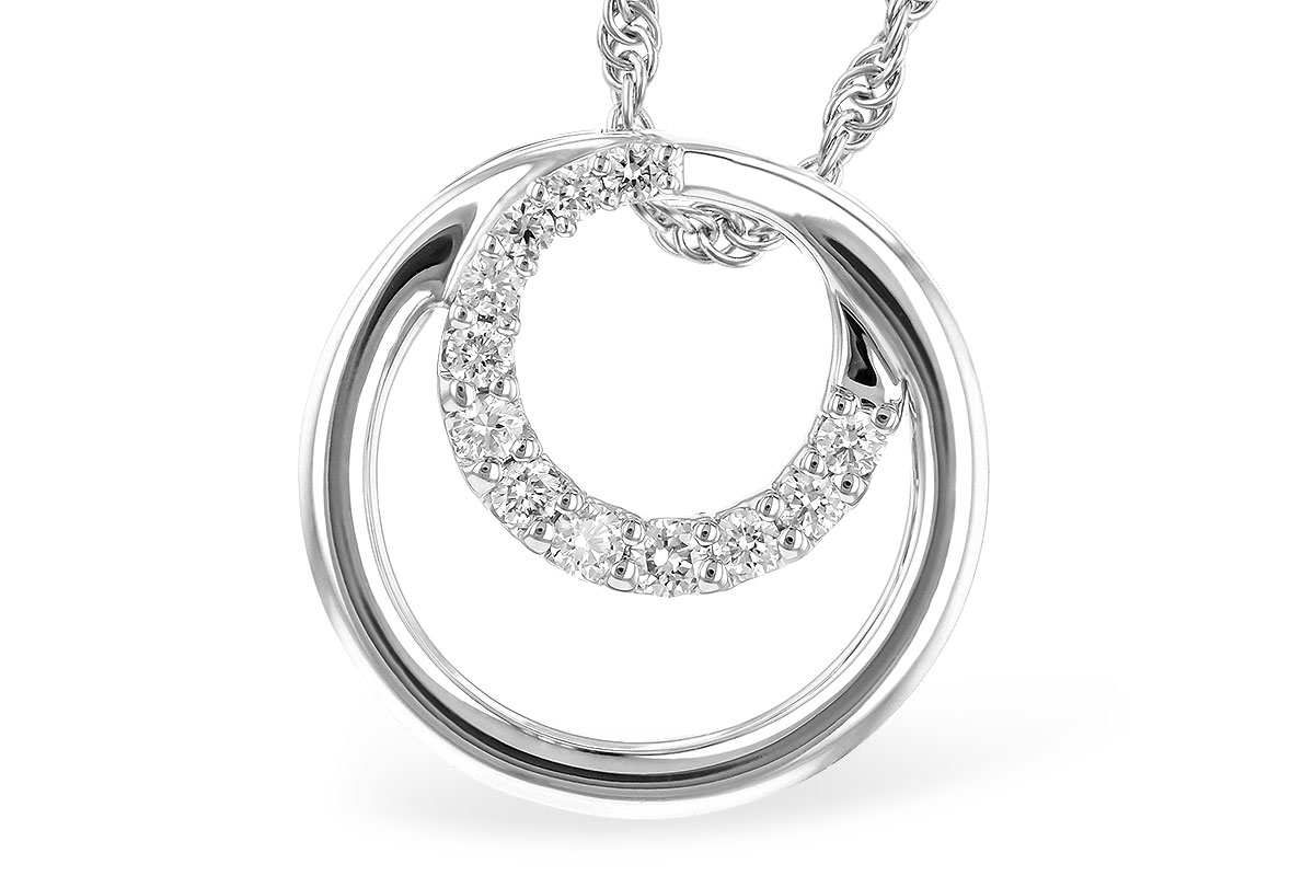 K327-52328: NECKLACE .15 TW