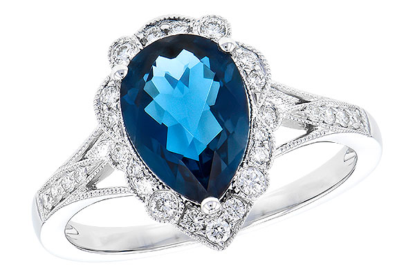 K327-52346: LDS RG 2.25 LONDON BLUE TOPAZ 2.47 TGW (10x7 PS)