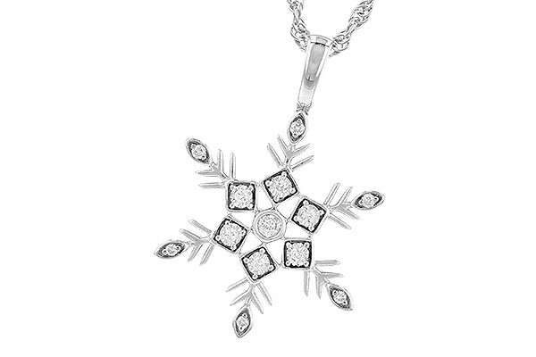 K327-54173: NECKLACE .07 TW