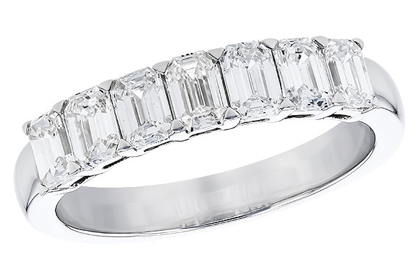 K328-37810: LDS DIA WED RG 1.33 TW (7 EMERALD CUTS)