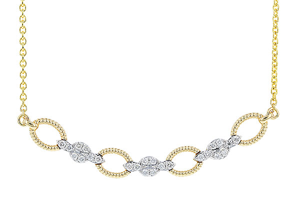 K328-39564: NECKLACE .25 TW (18")