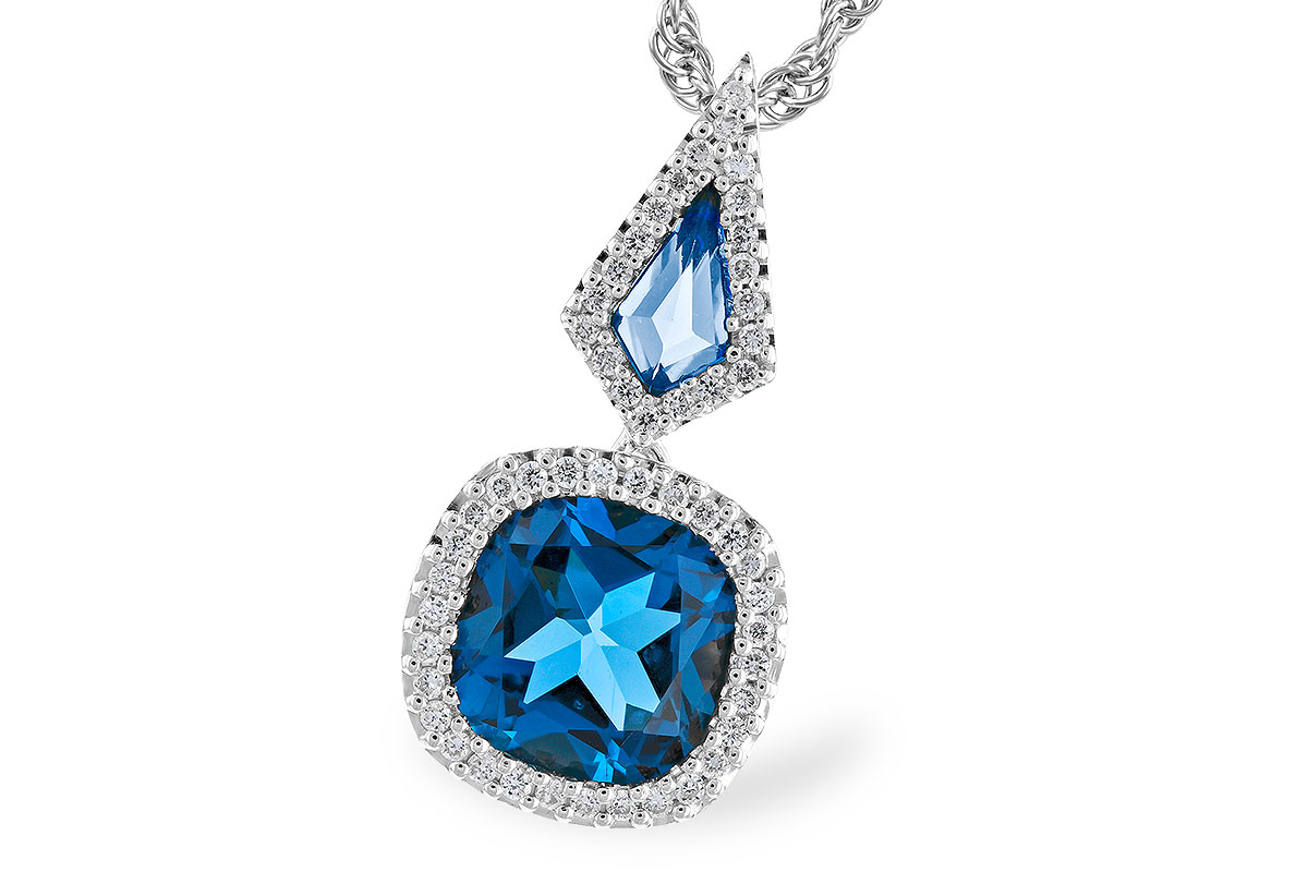 K328-40464: NECK 2.24 TW LONDON BLUE TOPAZ 2.40 TGW