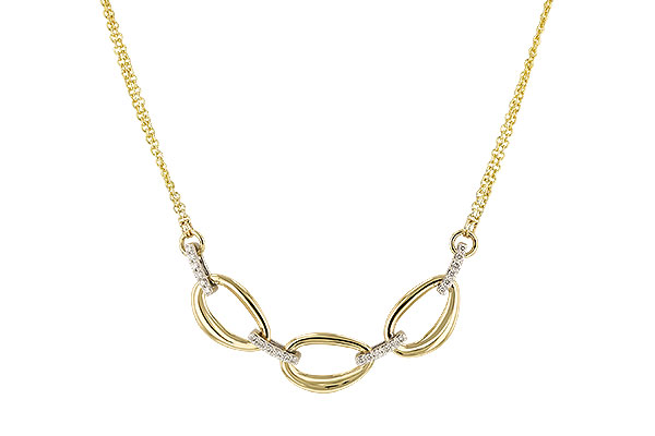 K329-28646: NECKLACE .25 TW (18")