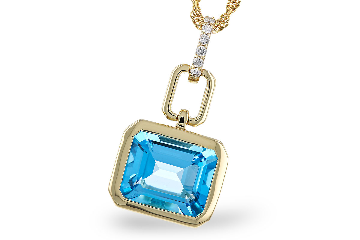 K329-31446: NECKLACE 3.26 BLUE TOPAZ 3.30 TGW (10x8MM BT)