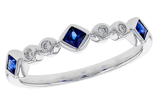 K329-32273: LDS WED RG .25 SAPPHIRE .30 TGW