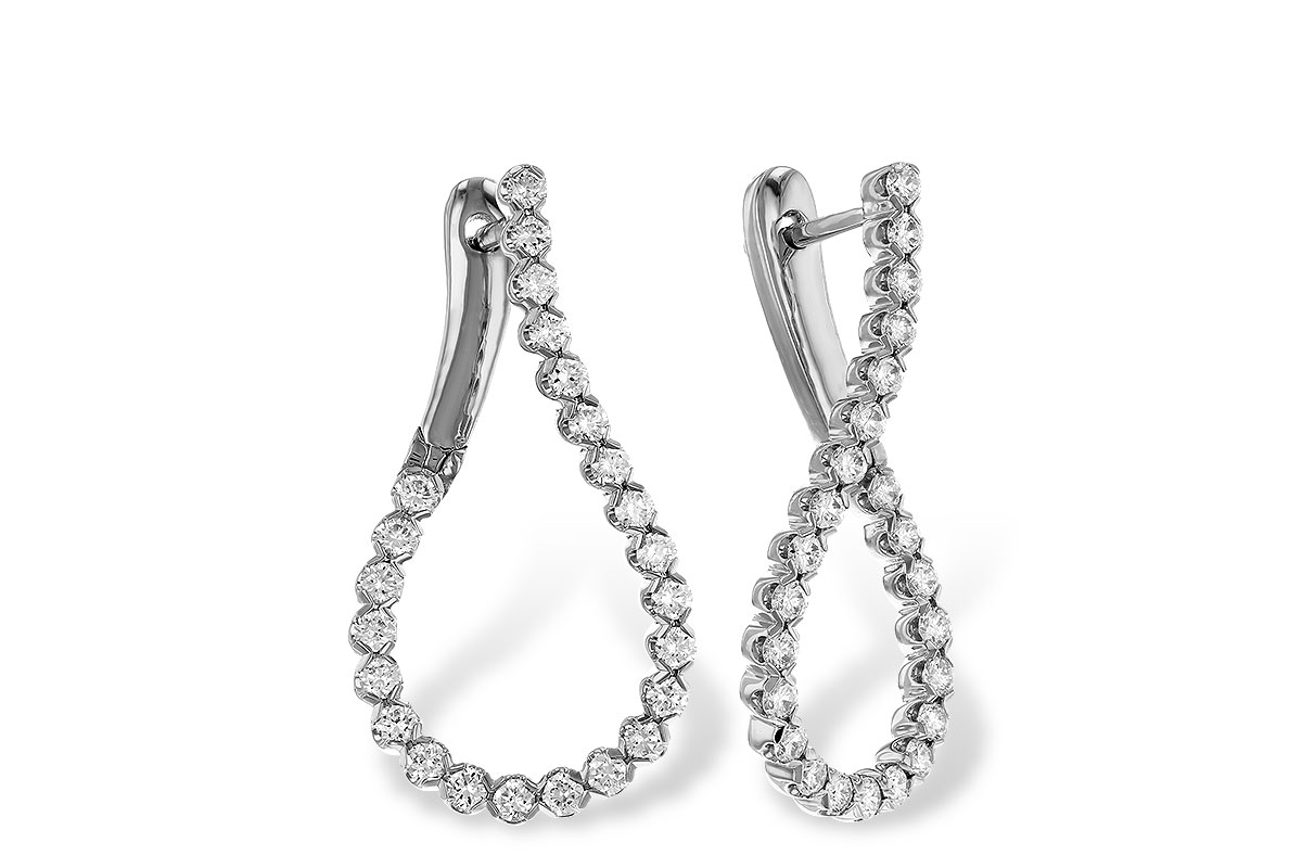 K329-34137: EARRINGS 1.00 TW