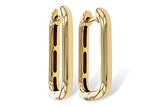 K329-34173: GOLD EARRINGS (23MM)