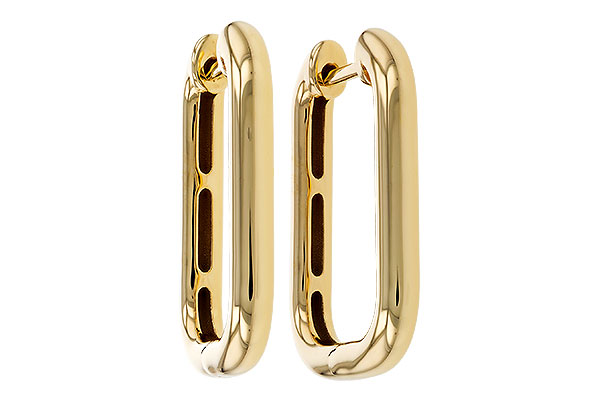 K329-34173: GOLD EARRINGS (23MM)