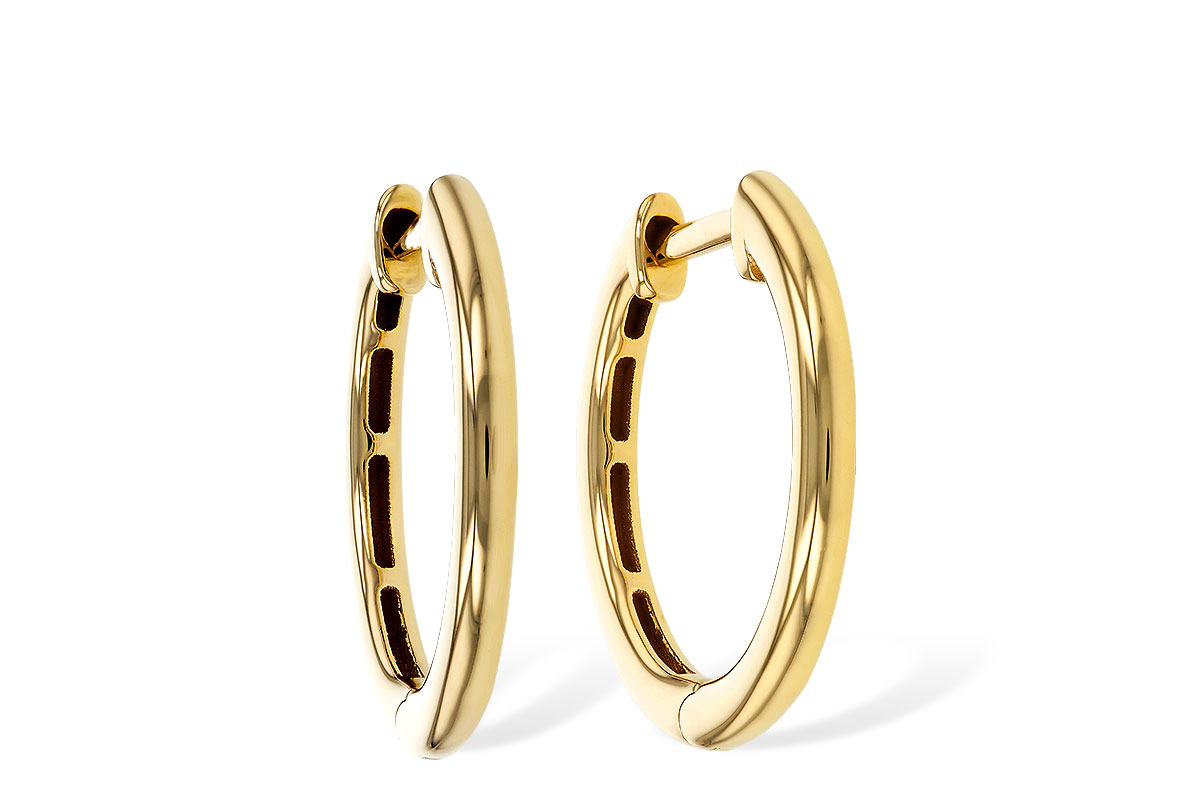 K329-35010: GOLD EARRINGS (16MM)