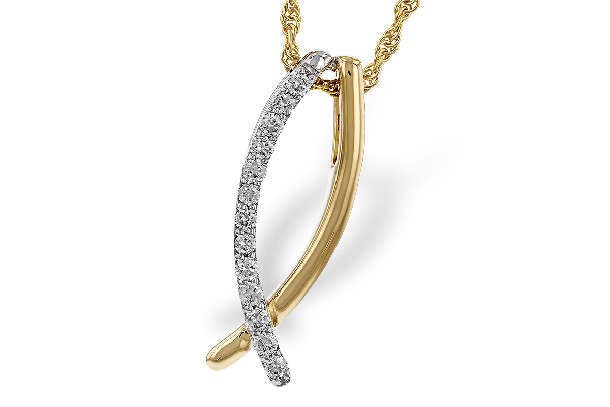K329-35019: NECKLACE .25 TW