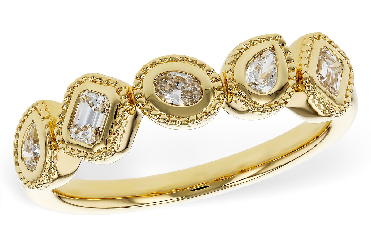 K329-35073: LDS DIA WED RG .34 TW FANCY CUT DIAS