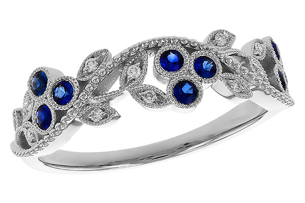 K329-35910: LDS WED RG .23 SAPPHIRE .29 TGW