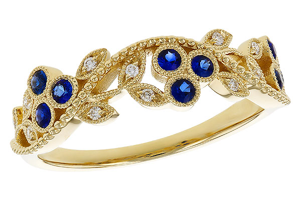 K329-35910: LDS WED RG .23 SAPPHIRE .29 TGW