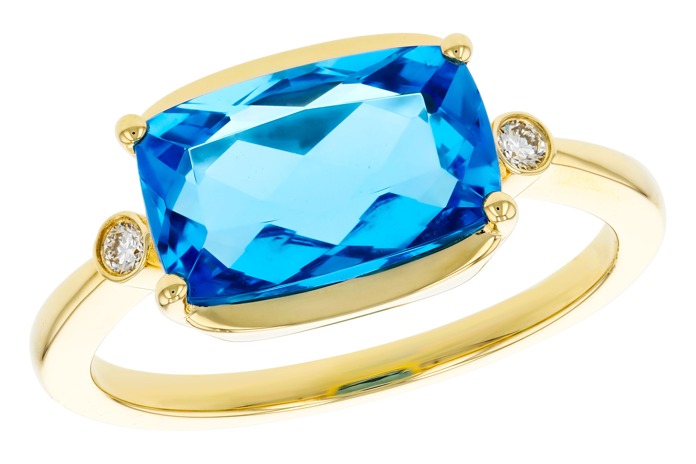 K330-20464: LDS RG 2.88 BLUE TOPAZ 2.92 TGW (11x7MM BT)