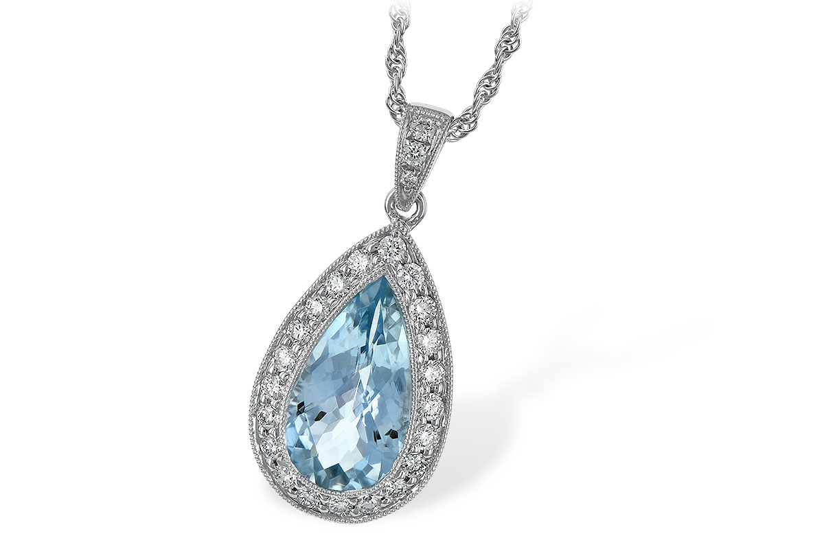 L060-26891: NECKLACE 2.20 AQUA 2.55 TGW
