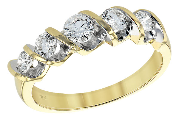 L147-52273: LDS DIA WED RING .75 TW
