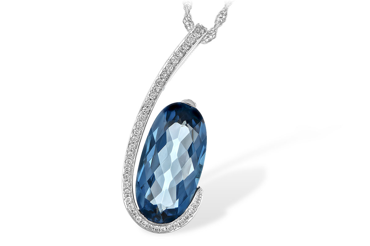 L243-83264: NECK 4.48 LONDON BLUE TOPAZ 4.60 TGW