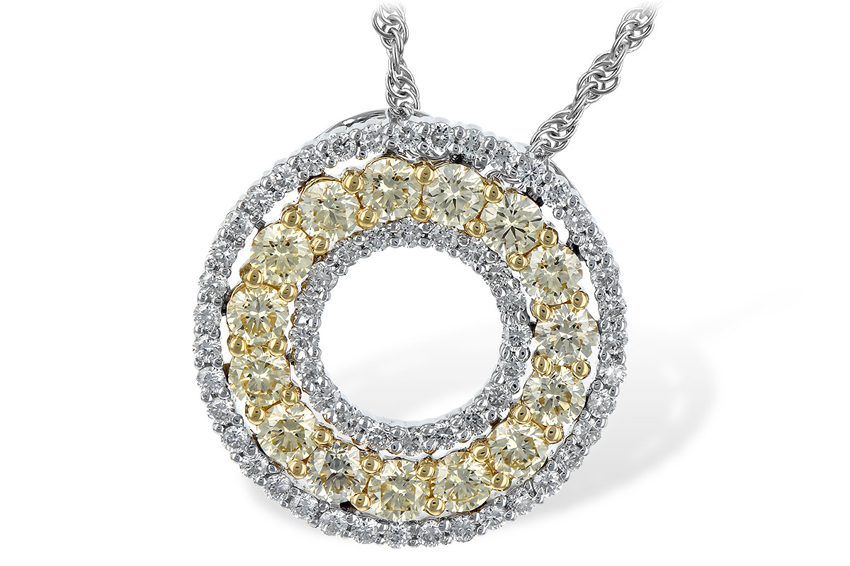 L243-84119: NECK 1.08 YELLOW DIAS 1.55 TW