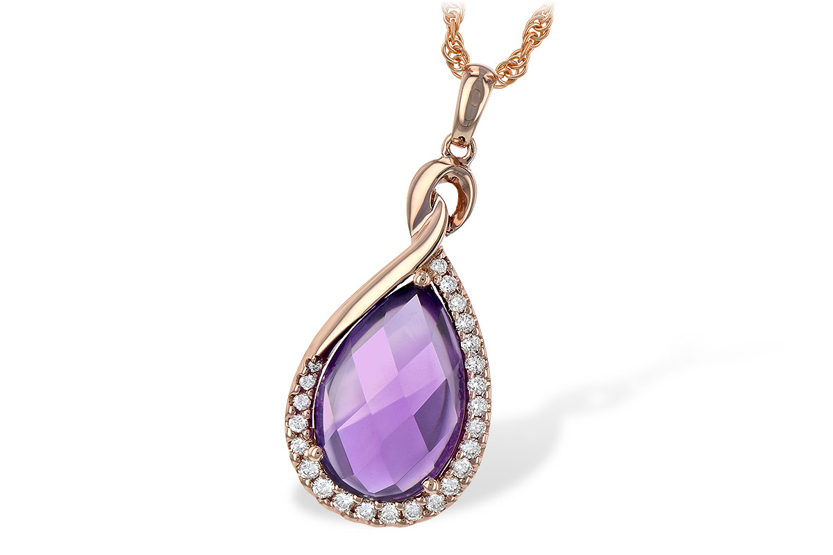 L243-90537: NECK 3.91 AMETHYST 4.10 TGW