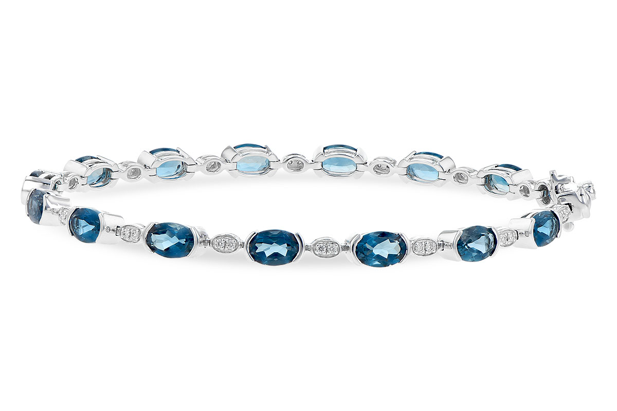 L244-78719: BRACELET 7.20 LONDON BLUE TOPAZ 7.36 TGW