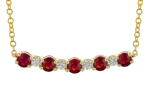 L244-81364: NECK .58 TW RUBY .70 TGW