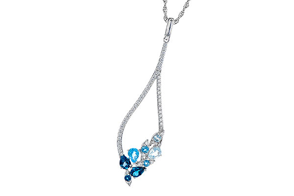 L327-49582: NECK .82 BLUE TOPAZ 1.05 TGW