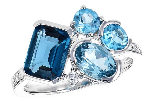 L327-52310: LDS RG 3.08 BLUE TOPAZ TW 3.15 TGW