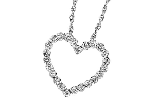 L327-52337: NECKLACE .50 TW