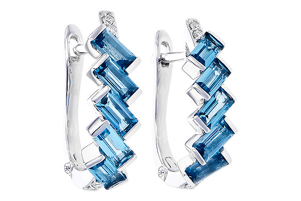 L327-53237: EARR 1.45 LONDON BLUE TOPAZ 1.50 TGW