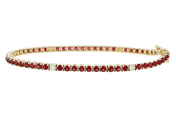 L329-28719: BRACELET 3.04 RUBY 3.29 TGW (7")