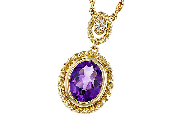 L329-35937: NECKLACE 1.38 AMETHYST 1.40 TGW (9x7MM AMY)