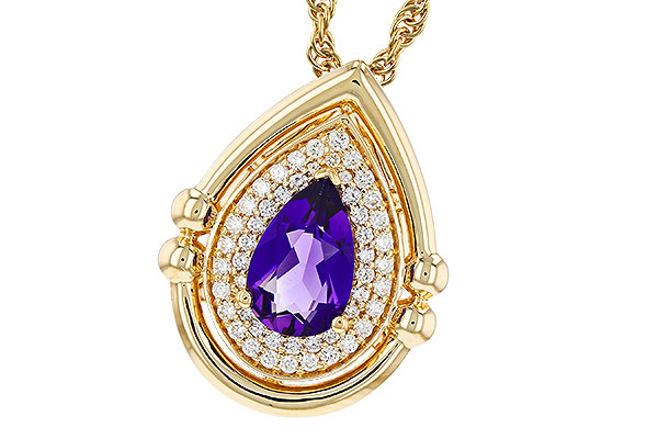 L330-18682: NECKLACE .70 AMETHYST .86 TGW (8x5MM AMY)